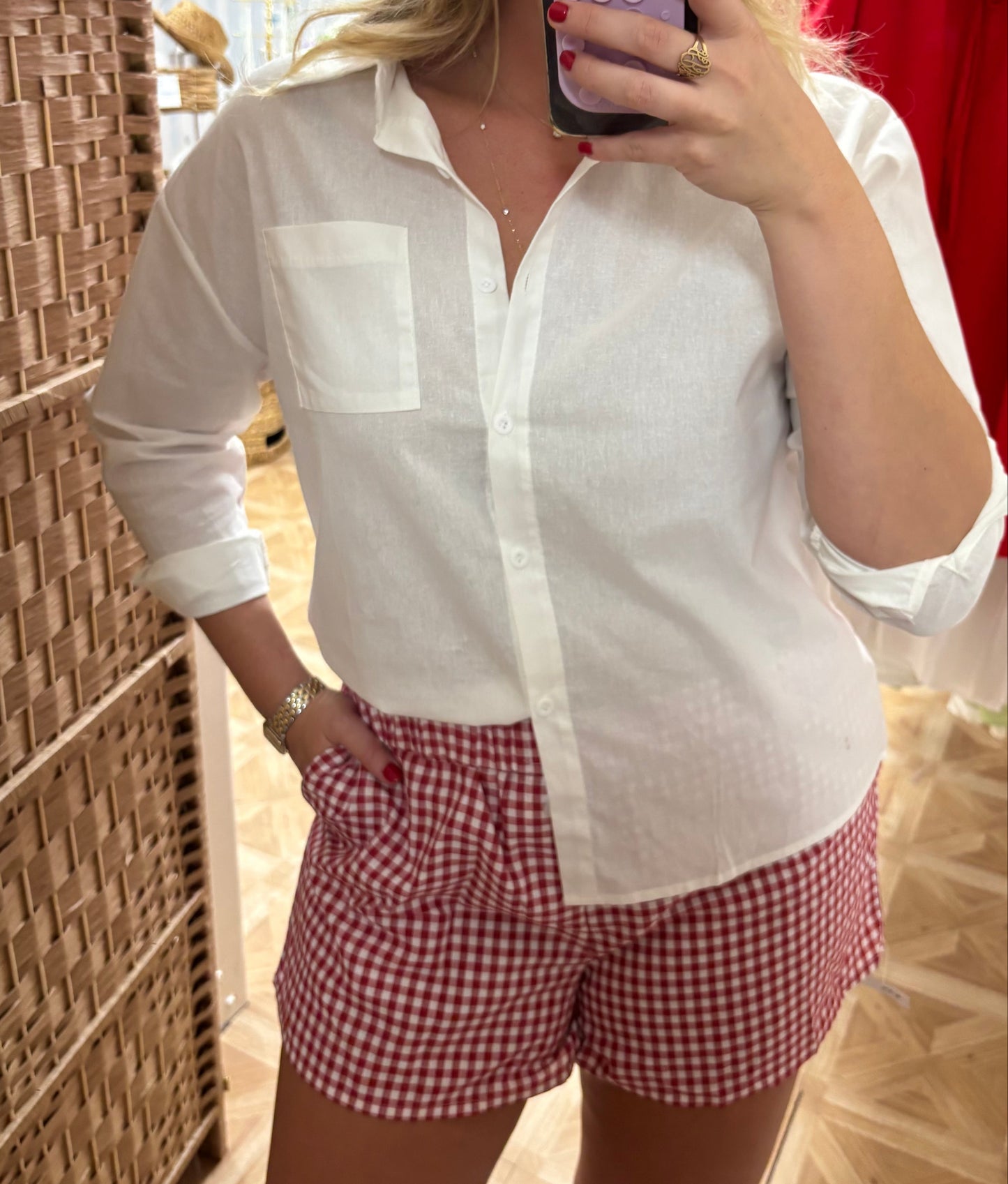 Picnic Beach Boxer - Red