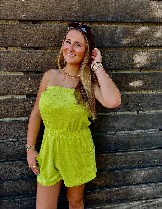 Lagoon Terry Romper