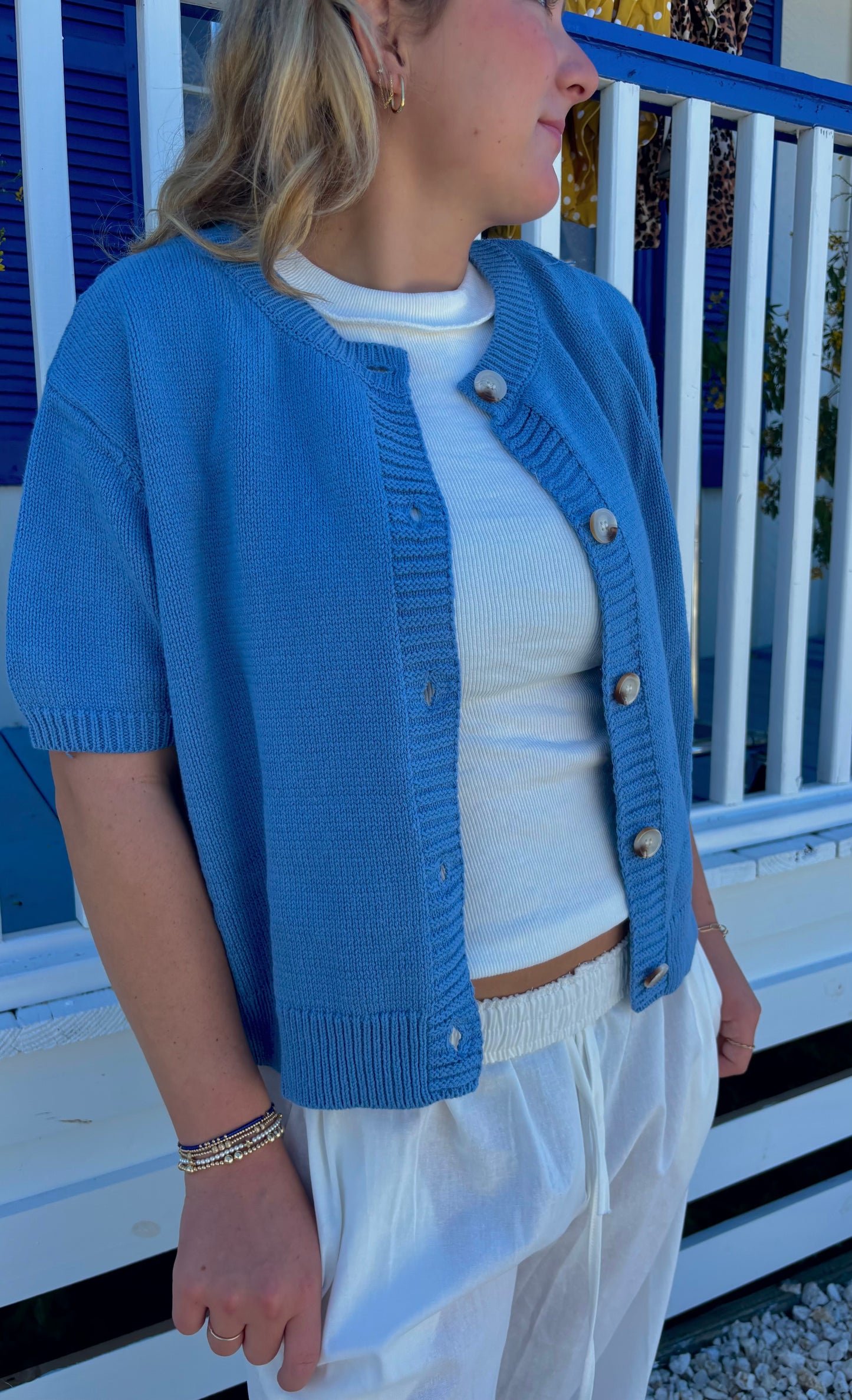 Coastline Cardigan - Blue