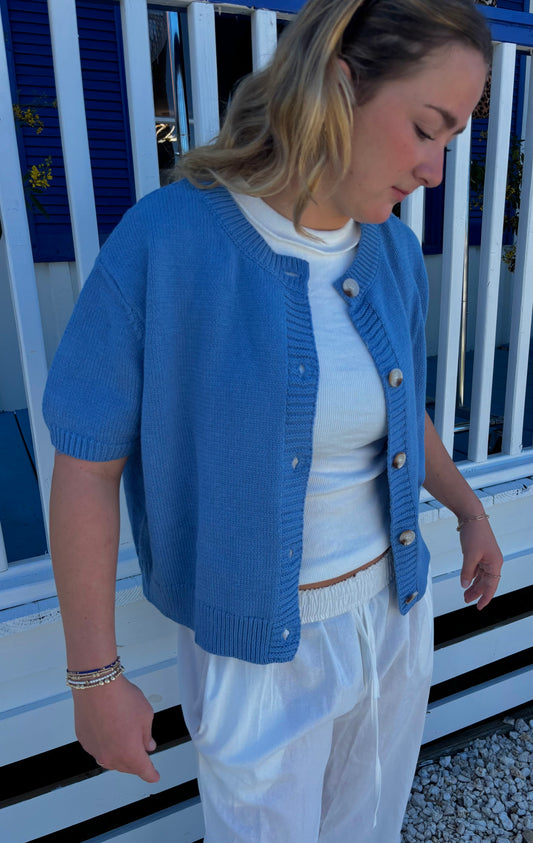 Coastline Cardigan - Blue