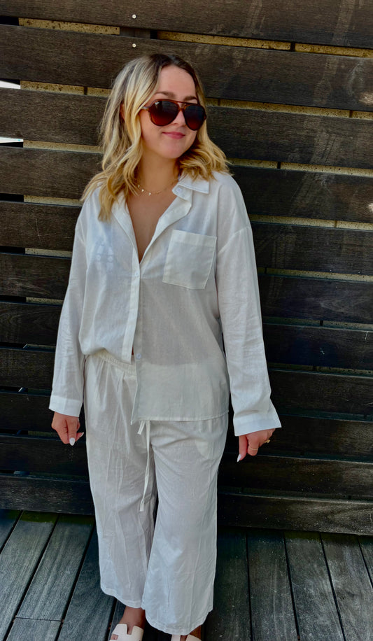 Classic Button Down - White