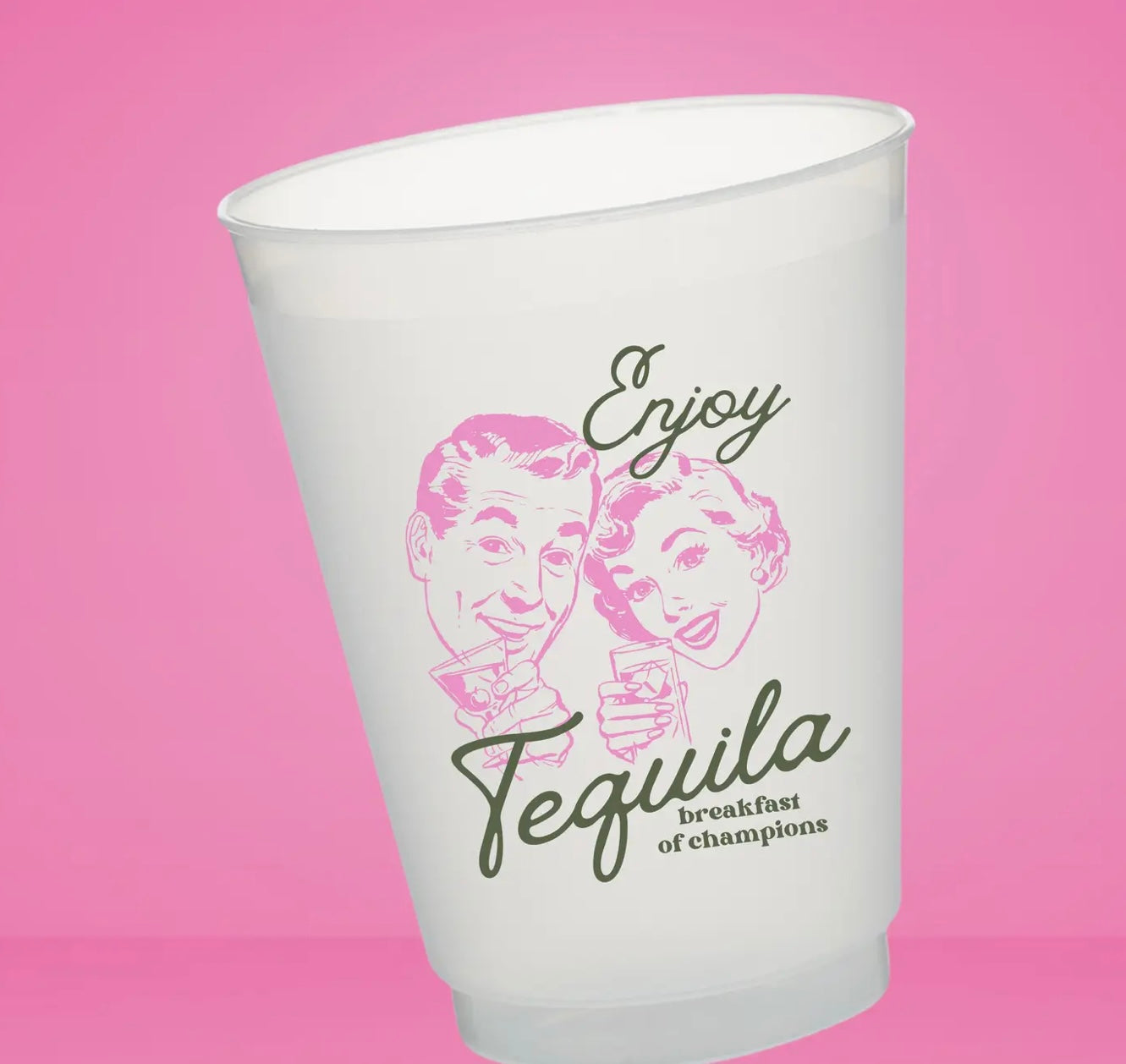 “Enjoy Tequila” Frosted Cups
