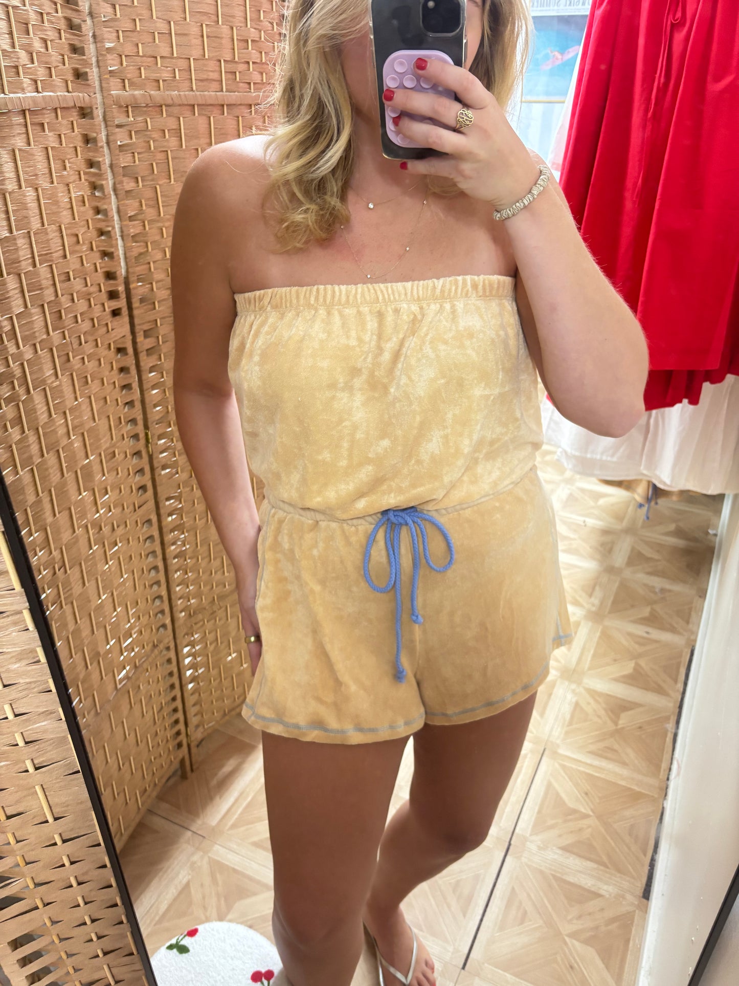 Sundrenched Terry Romper