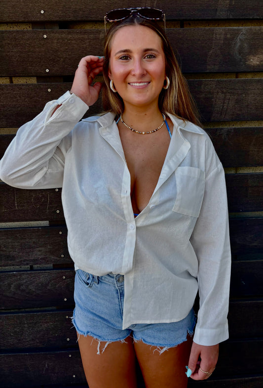 Classic Button Down - White