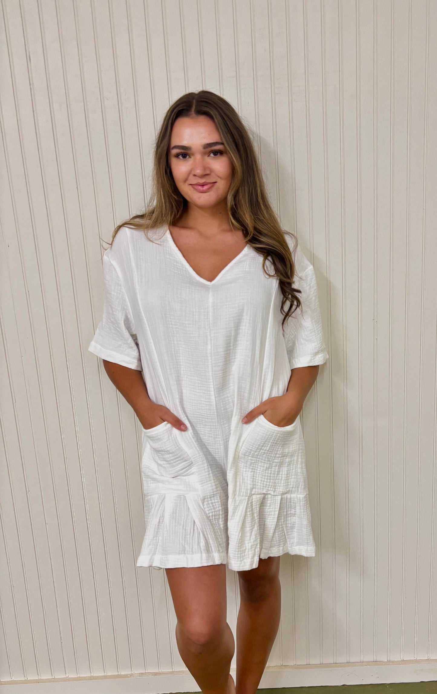Drift Romper - White
