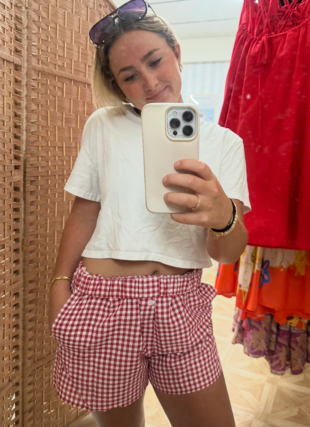 Picnic Beach Boxer - Red