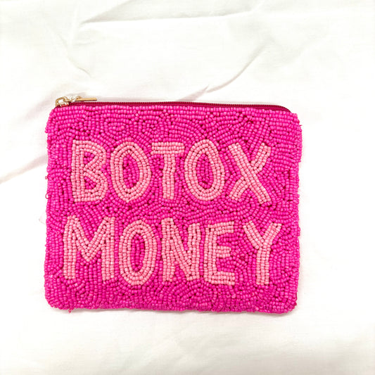 Pink “Botox Money” XL Coin Purse