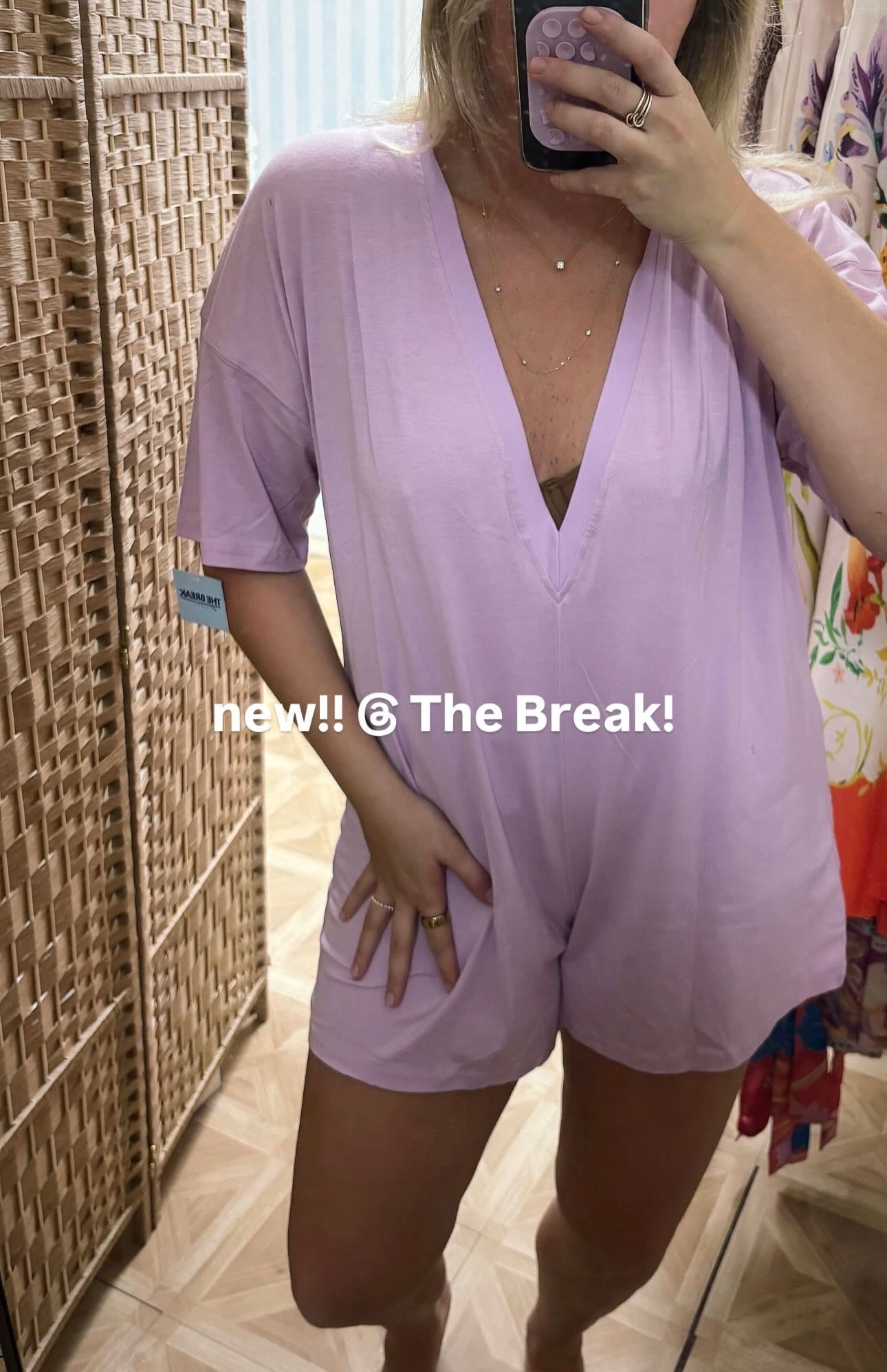 Hot Girl Walk Romper - Lilac