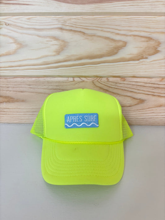 Neon Yellow  “Apres Surf” Trucker
