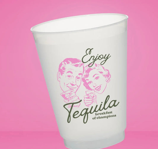 “Enjoy Tequila” Frosted Cups